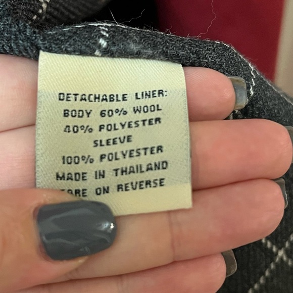 L.L. Bean Women's Vintage Red Size M Winter Jacket Wool Blend Removable Lining - Picture 4 of 10